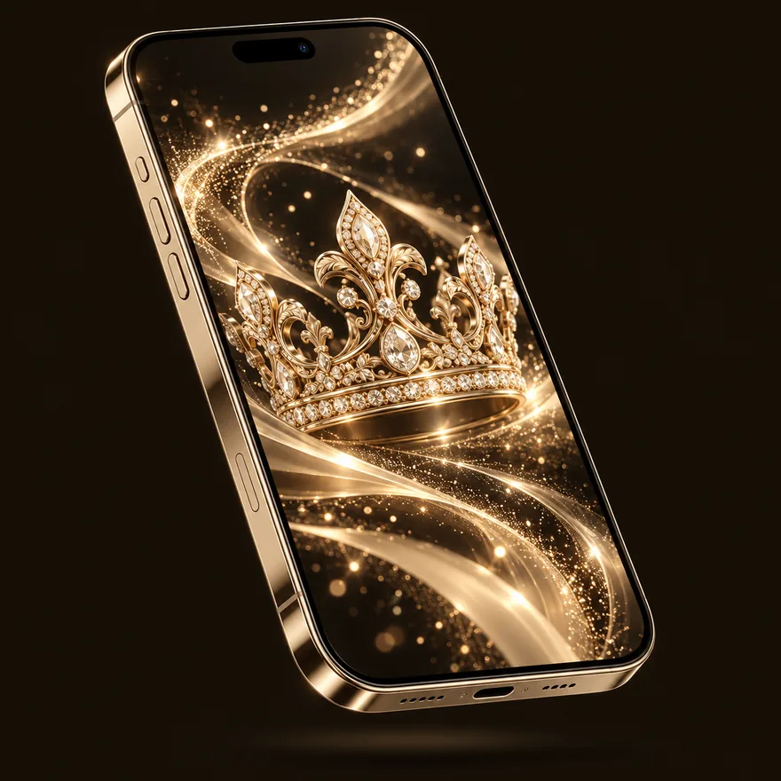 Smartphone with crown — Ruby Reels