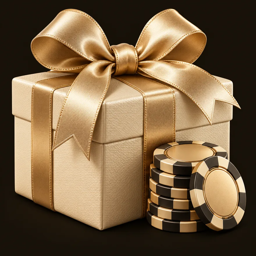 Gift box and chips — Ruby Reels