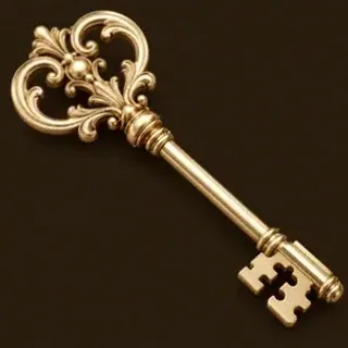 Ornate antique key — Ruby Reels