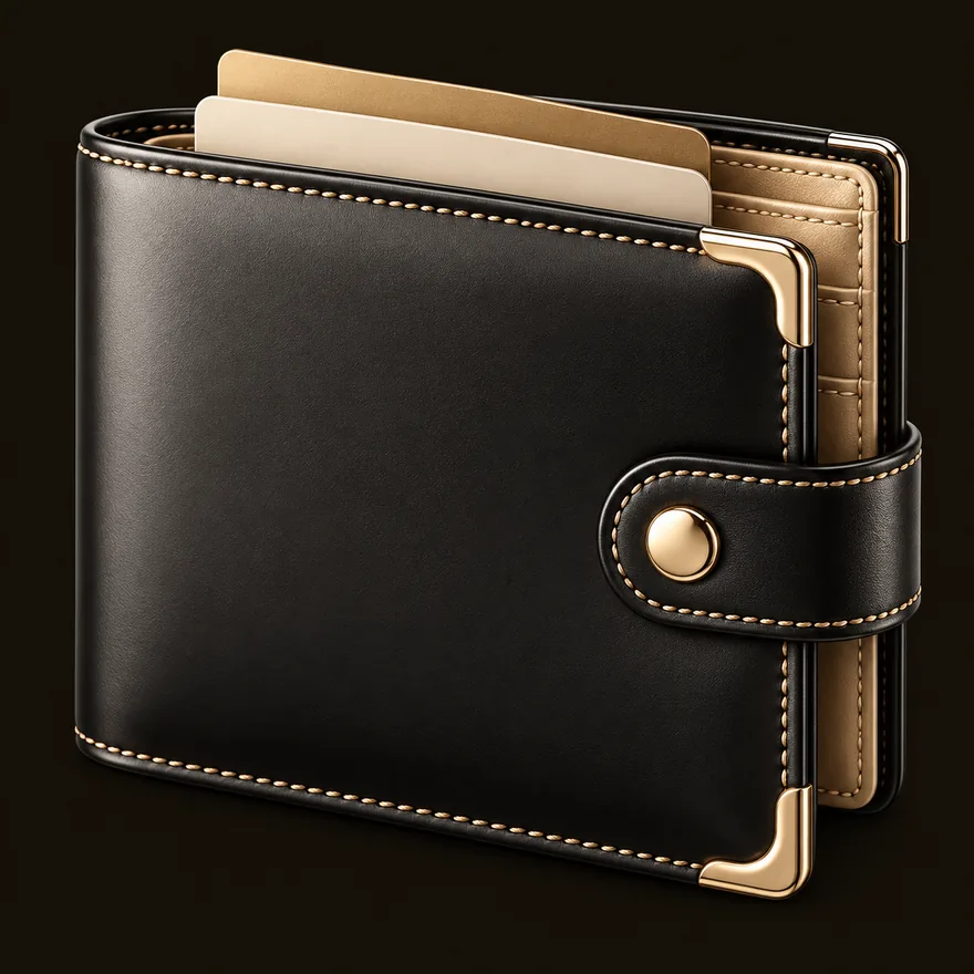 Leather wallet — Ruby Reels