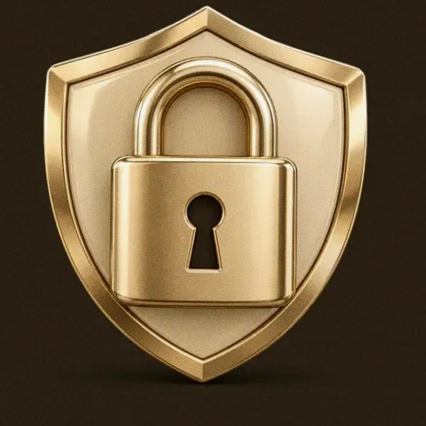 Shield with padlock — Ruby Reels
