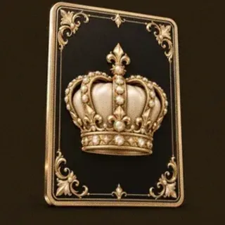 Royal crown card — Ruby Reels