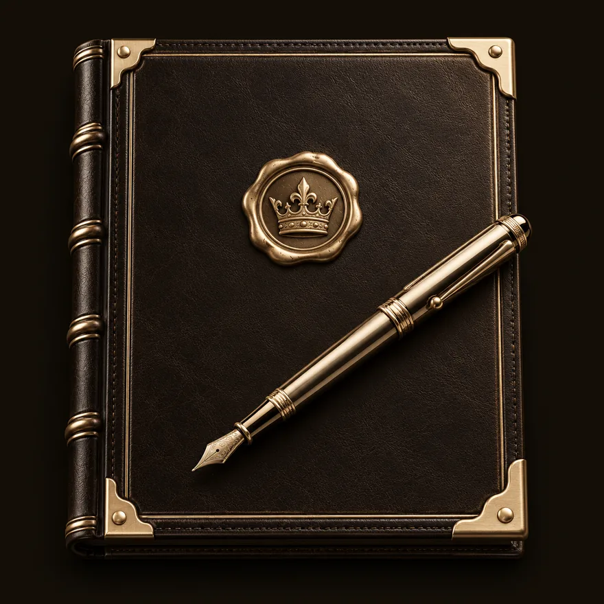 Leather casino ledger — Ruby Reels