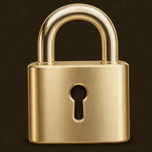 Metal padlock — Ruby Reels